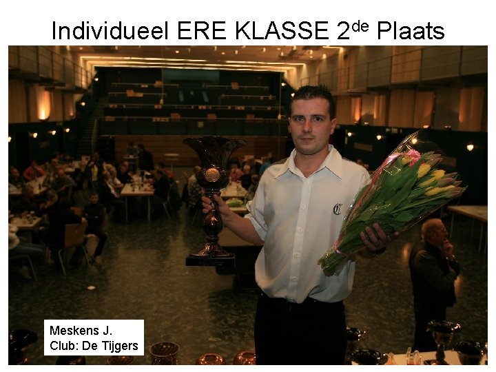 Individueel ERE KLASSE 2 de Plaats Meskens J. Club: De Tijgers 