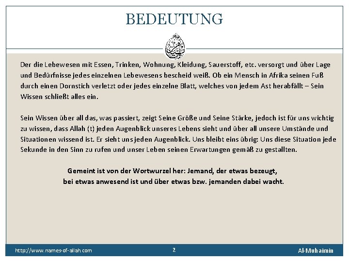 BEDEUTUNG Der die Lebewesen mit Essen, Trinken, Wohnung, Kleidung, Sauerstoff, etc. versorgt und über