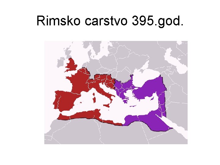 Rimsko carstvo 395. god. 