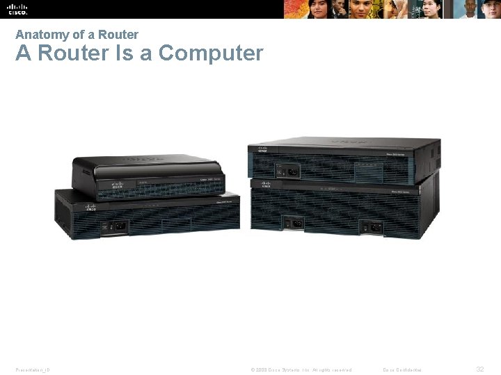 Anatomy of a Router A Router Is a Computer Presentation_ID © 2008 Cisco Systems,
