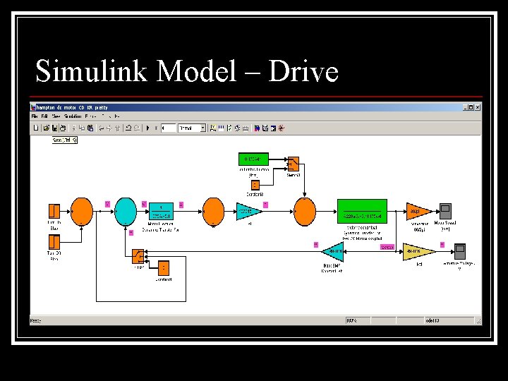 Simulink Model – Drive 