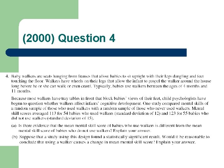 (2000) Question 4 