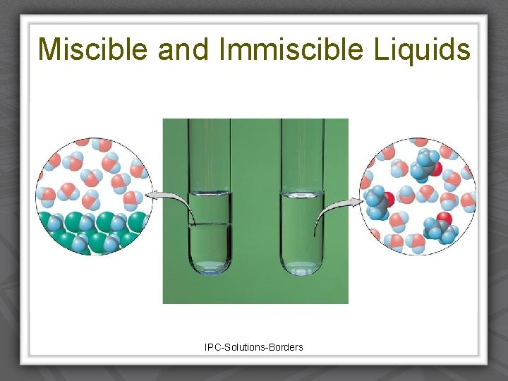 Miscible and Immiscible Liquids IPC-Solutions-Borders 
