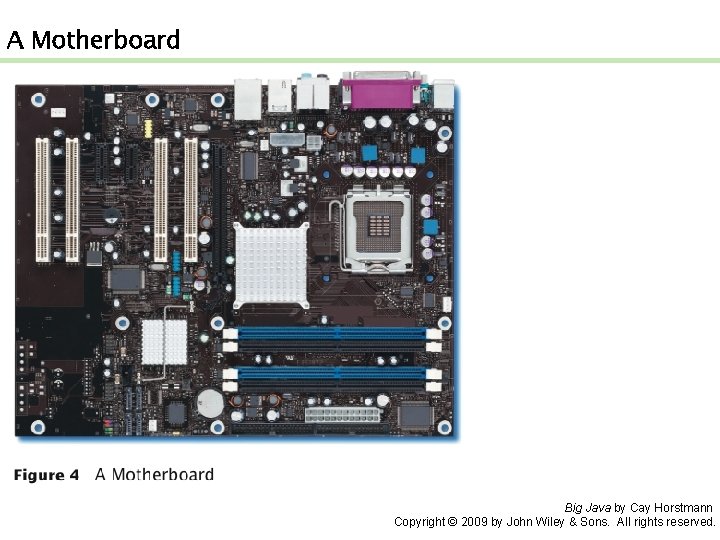 A Motherboard Big Java by Cay Horstmann Copyright © 2009 by John Wiley &