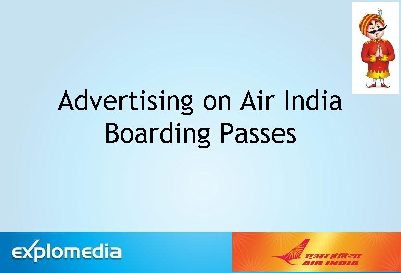 Advertising on Air India Boarding Passes 