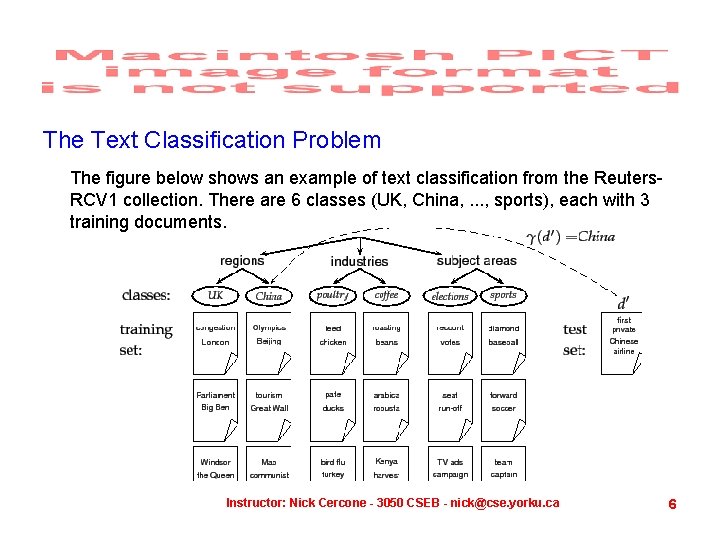 The Text Classification Problem The figure below shows an example of text classification from