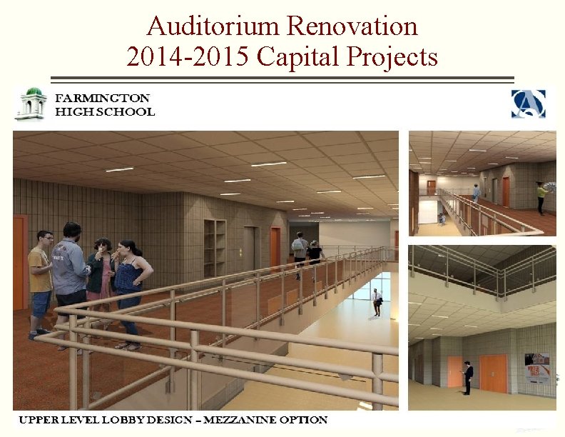 Auditorium Renovation 2014 -2015 Capital Projects 