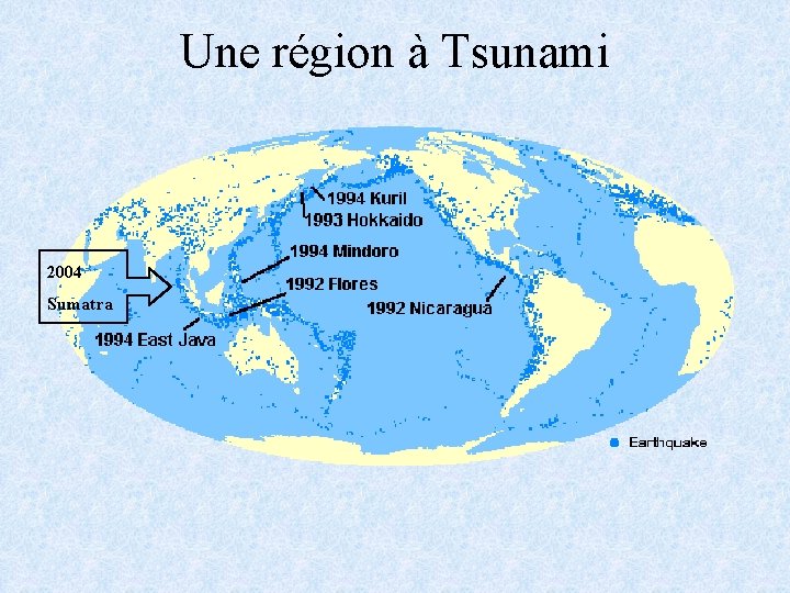 Une région à Tsunami 2004 Sumatra 