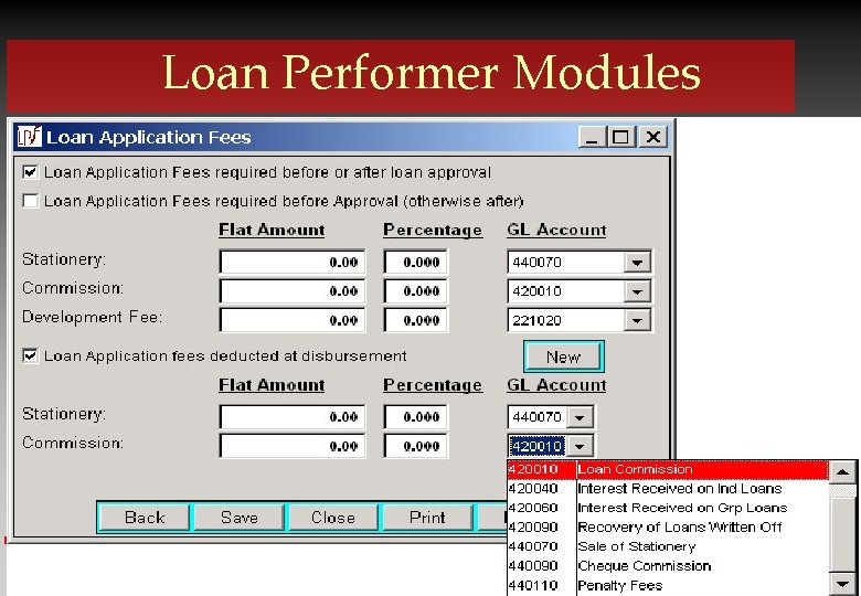 Loan Performer Modules Crystal Clear Software Ltd. 