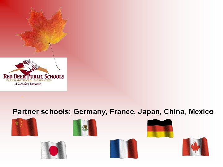 Partner schools: Germany, France, Japan, China, Mexico 