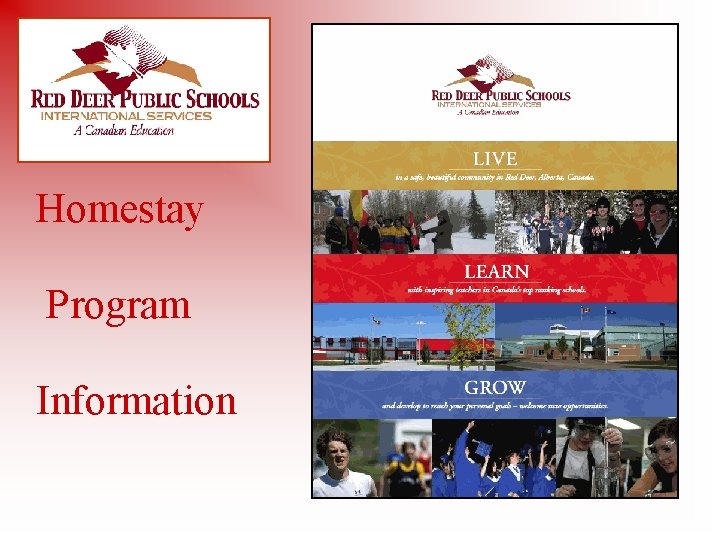 Homestay Program Information 