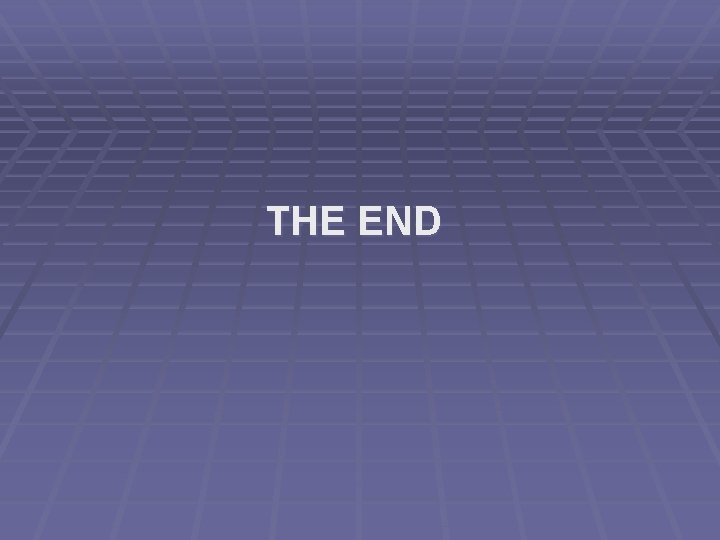 THE END 