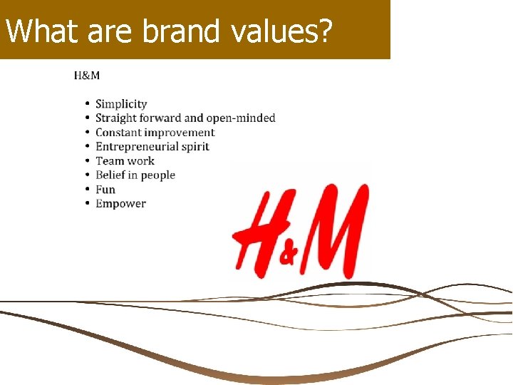 What are brand values? 