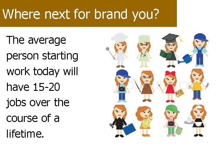 Where next for brand you? The average person starting work today will have 15