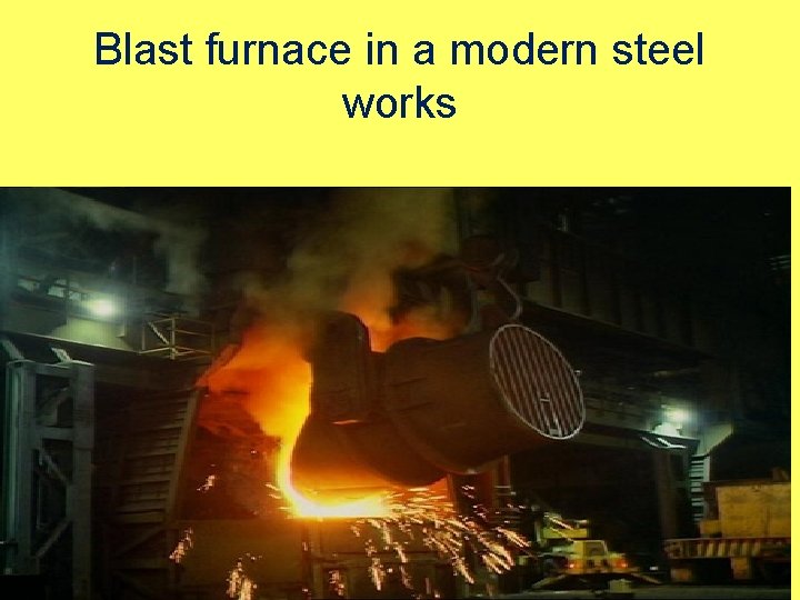 Blast furnace in a modern steel works 