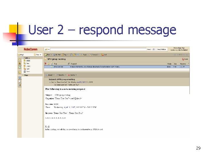 User 2 – respond message 29 