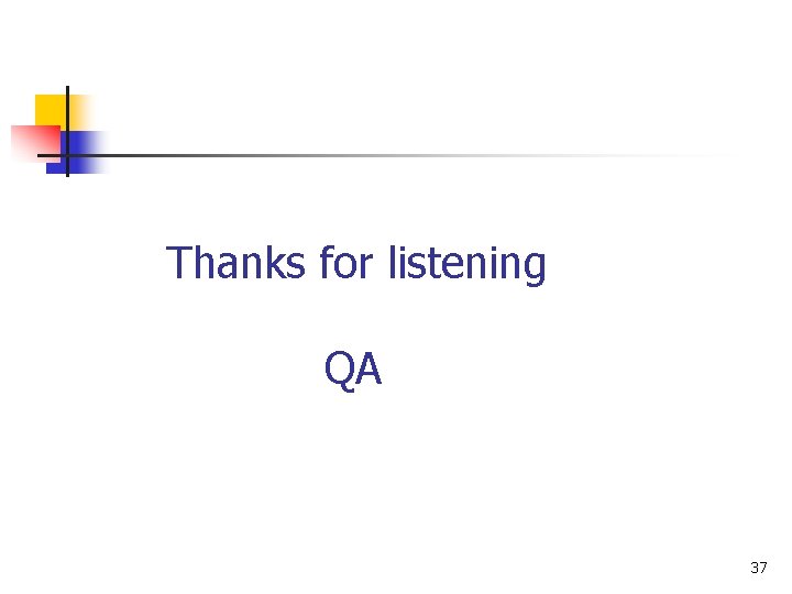 Thanks for listening QA 37 