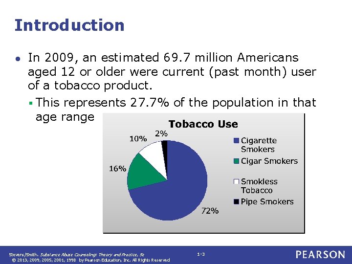 Introduction ● In 2009, an estimated 69. 7 million Americans aged 12 or older