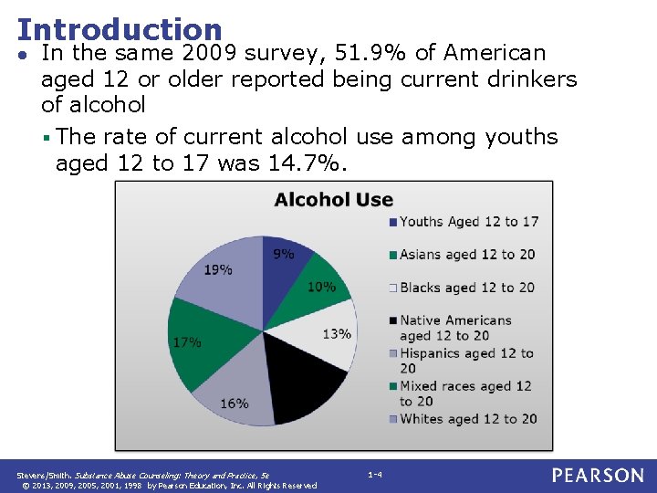 Introduction ● In the same 2009 survey, 51. 9% of American aged 12 or