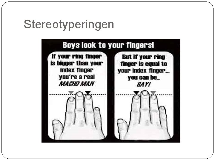 Stereotyperingen 