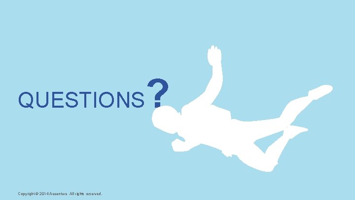 QUESTIONS Copyright © 2014 Accenture All rights reserved. ? 