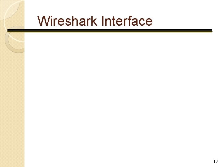 Wireshark Interface 19 