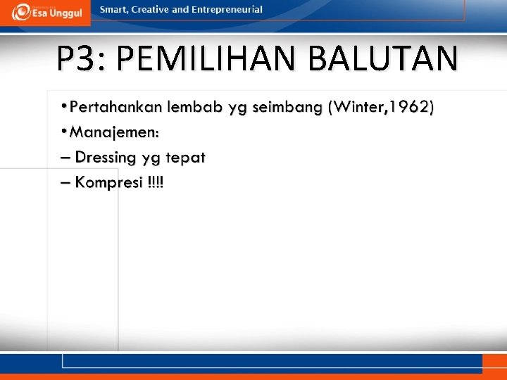 P 3: PEMILIHAN BALUTAN 