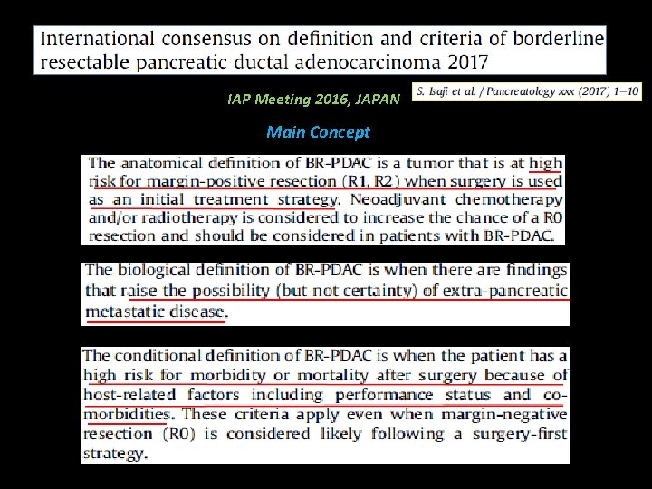 IAP Meeting 2016, JAPAN Main Concept 