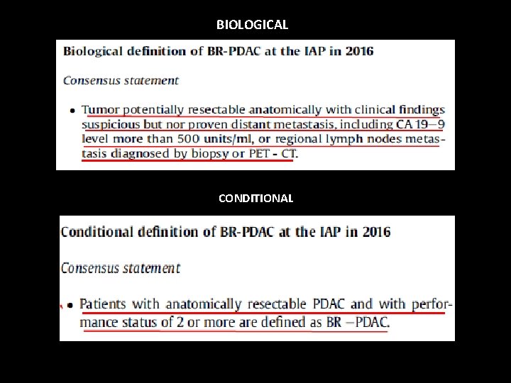 BIOLOGICAL CONDITIONAL 