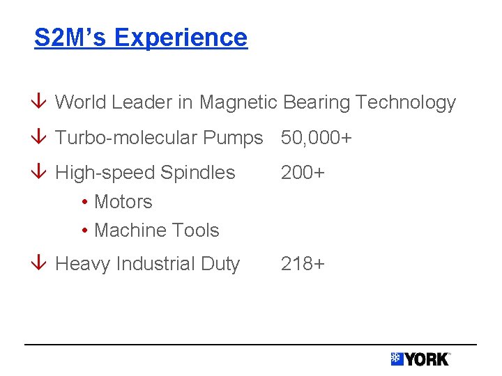 S 2 M’s Experience â World Leader in Magnetic Bearing Technology â Turbo-molecular Pumps
