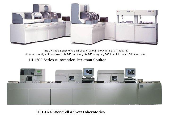 LH 1500 Series Automation Beckman Coulter CELL-DYN Work. Cell Abbott Laboratories 