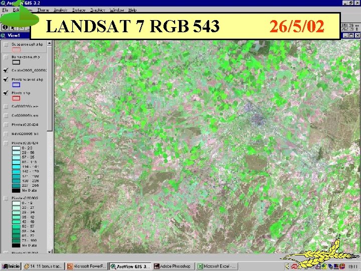 LANDSAT 7 RGB 543 26/5/02 