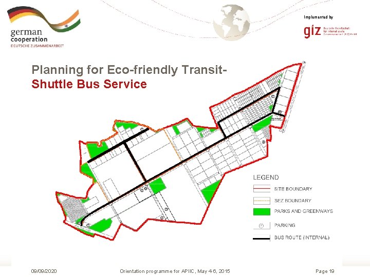 Implemented by Planning for Eco-friendly Transit. Shuttle Bus Service 09/09/2020 Orientation programme for APIIC,