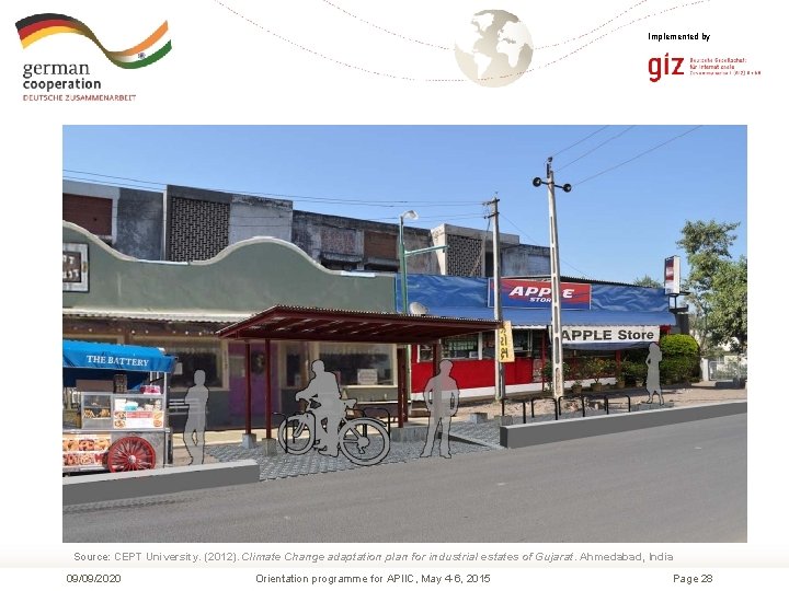 Implemented by Source: CEPT University. (2012). Climate Change adaptation plan for industrial estates of