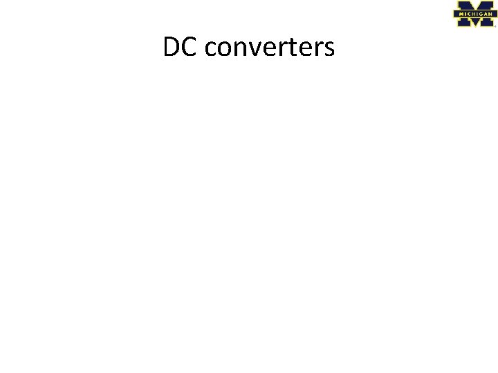 DC converters 