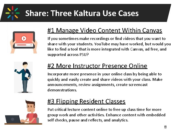 Share: Three Kaltura Use Cases #1 Manage Video Content Within Canvas If you sometimes