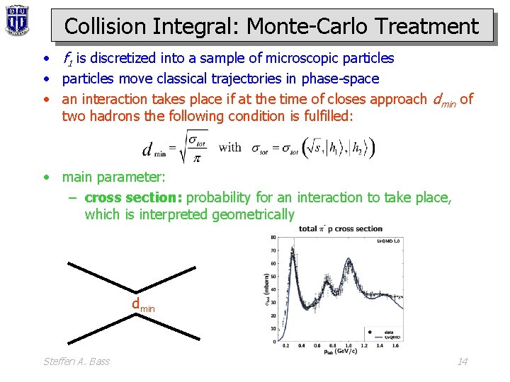 Collision Integral: Monte-Carlo Treatment • f 1 is discretized into a sample of microscopic