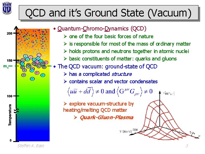 QCD and it’s Ground State (Vacuum) • Quantum-Chromo-Dynamics (QCD) Ø Ø one of the