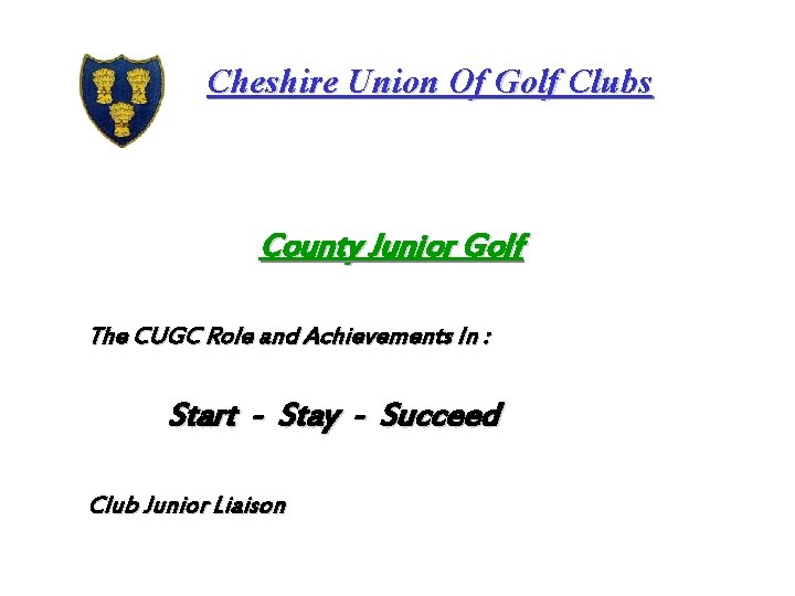 Cheshire Union Of Golf Clubs Junior Golf Seminar