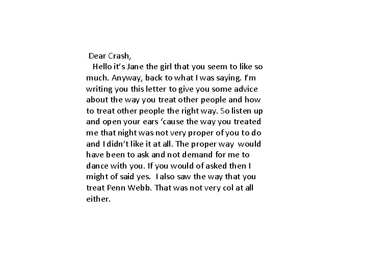 Crash by Jerry Spinelli power point by Kayla