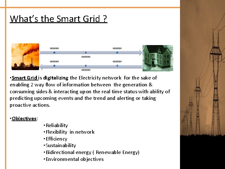 What’s the Smart Grid ? 0101010 0101010 • Smart Grid is digitalizing the Electricity
