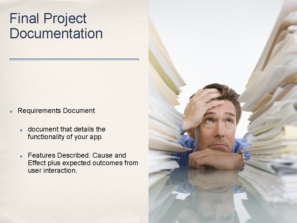 Final Project Documentation ✤ Requirements Document ✤ ✤ document that details the functionality of