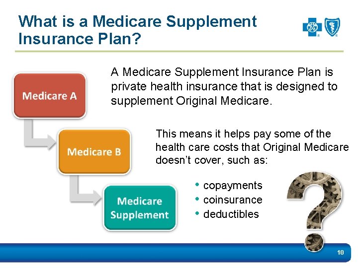 What is a Medicare Supplement Insurance Plan? A Medicare Supplement Insurance Plan is private