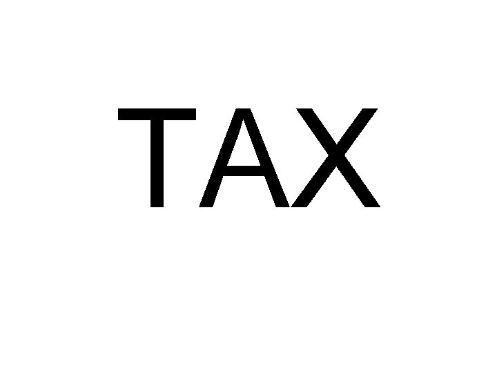 TAX 