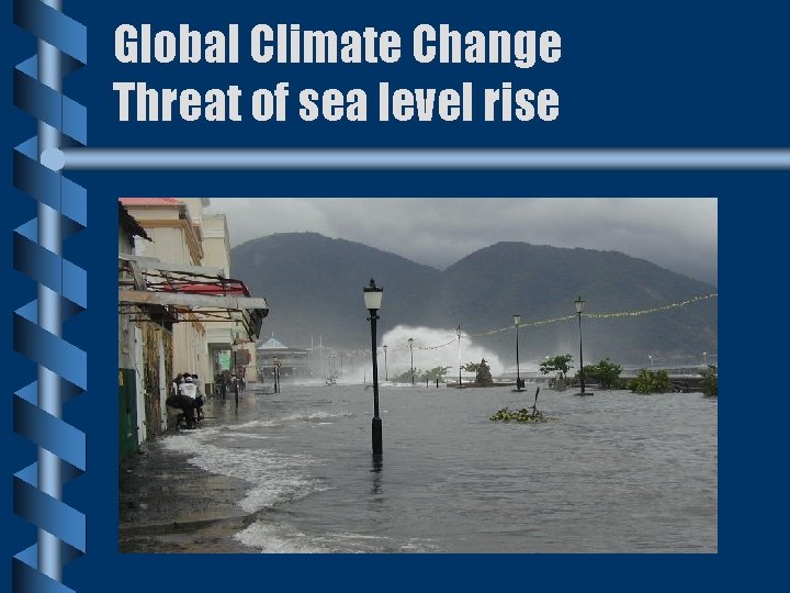 Global Climate Change Threat of sea level rise 