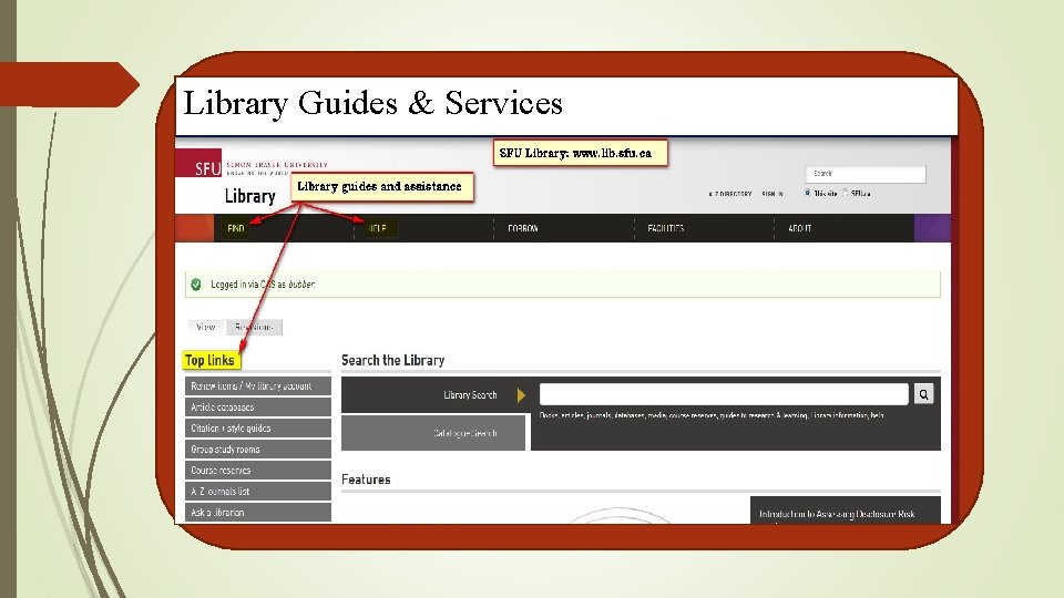 Library Guides & Services 