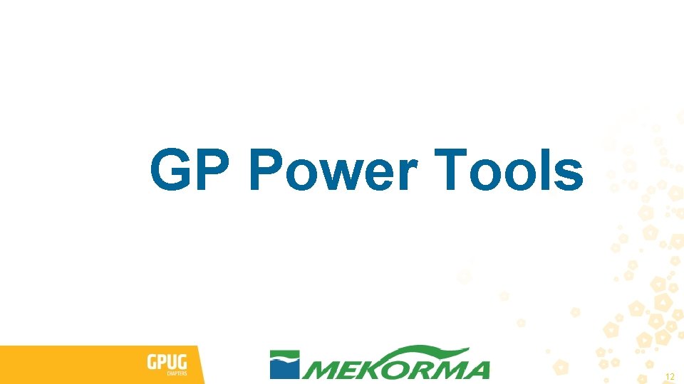 GP Power Tools 12 