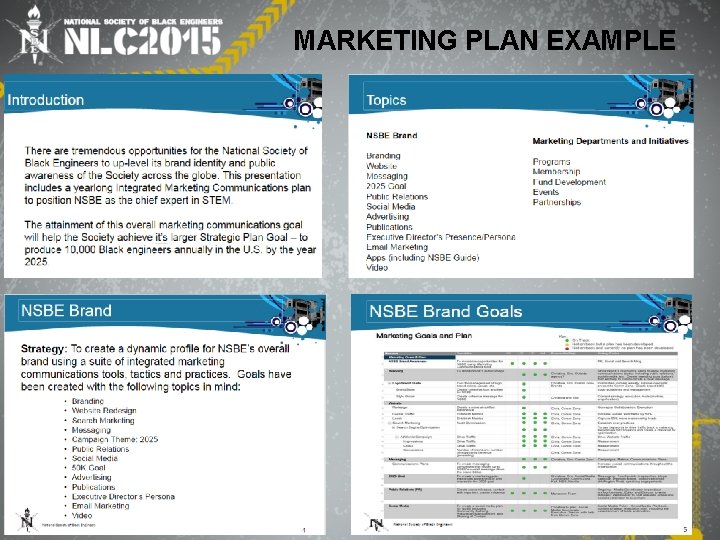 MARKETING PLAN EXAMPLE 