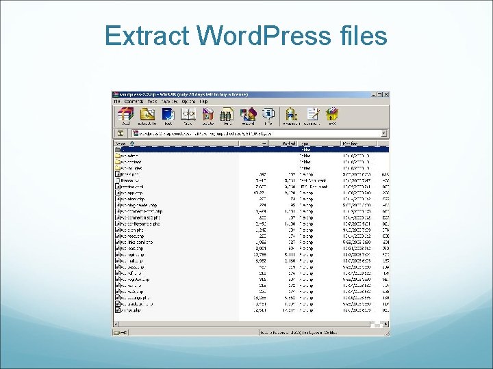 Extract Word. Press files 