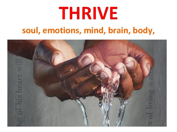 THRIVE soul, emotions, mind, brain, body, 
